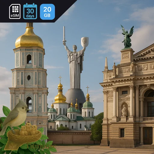 Ukraine - 20 GB - 30 Days