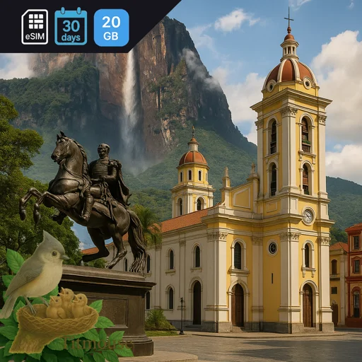 Venezuela - 20 GB - 30 days