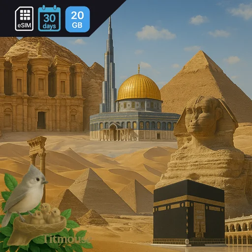 Middle East and North Africa - 20 GB - 30 Days