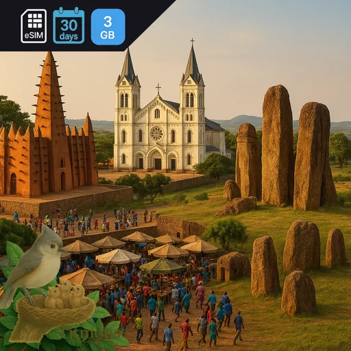 Central African Republic - 3 GB - 30 Days