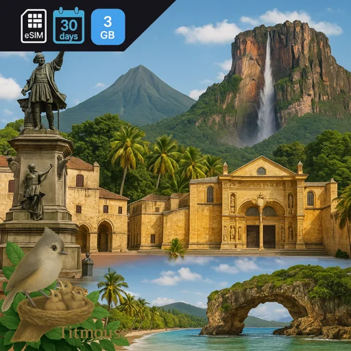 Dominican Republic - 3 GB - 30 Days