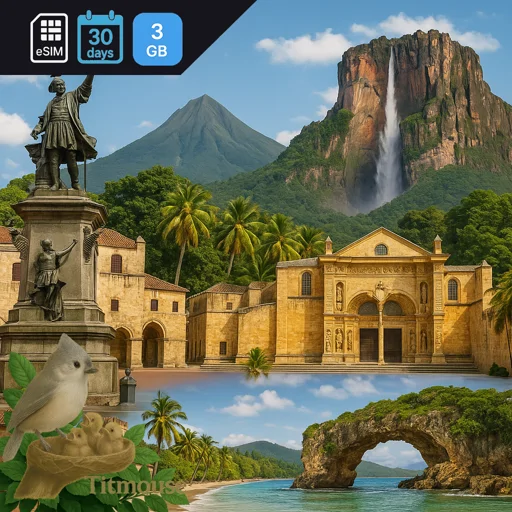 Dominican Republic - 3 GB - 30 Days