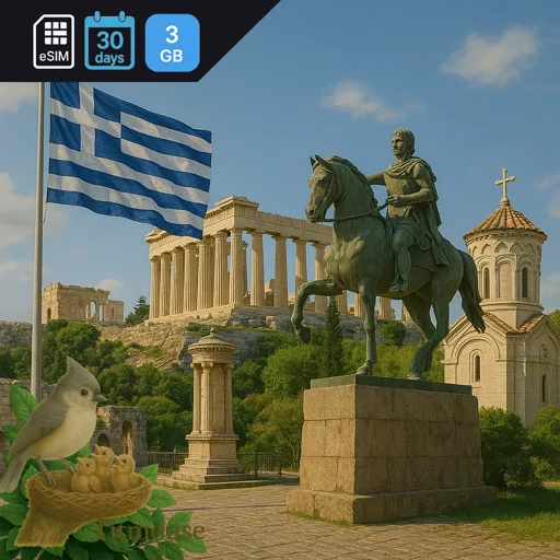 Greece - 3 GB - 30 days