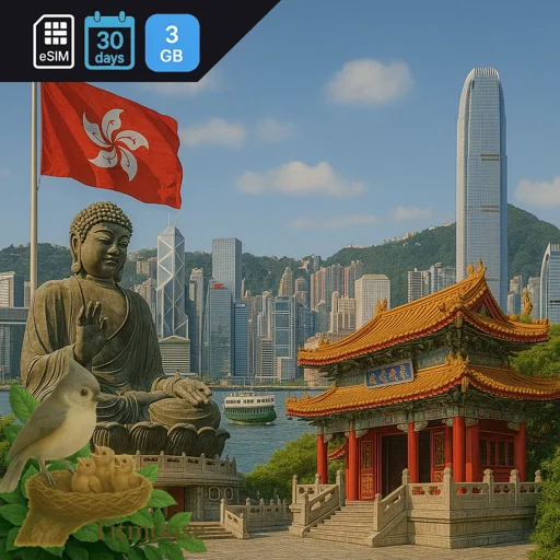Hong Kong - 3 GB - 30 days