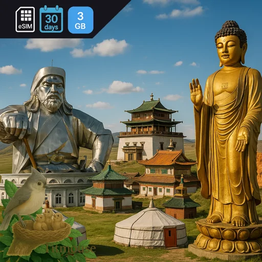Mongolia - 3 GB - 30 days