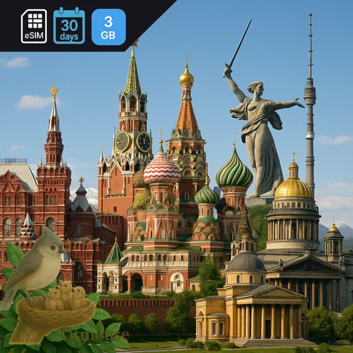Russia - 3 GB - 30 Days