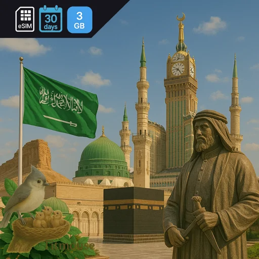 Saudi Arabia - 3 GB - 30 days