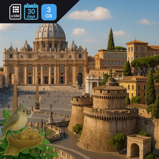 Vatican City - 3 GB - 30 days