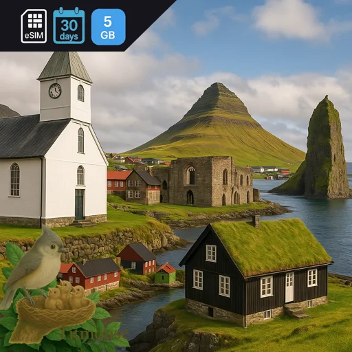 Faroe Islands - 5 GB - 30 Days