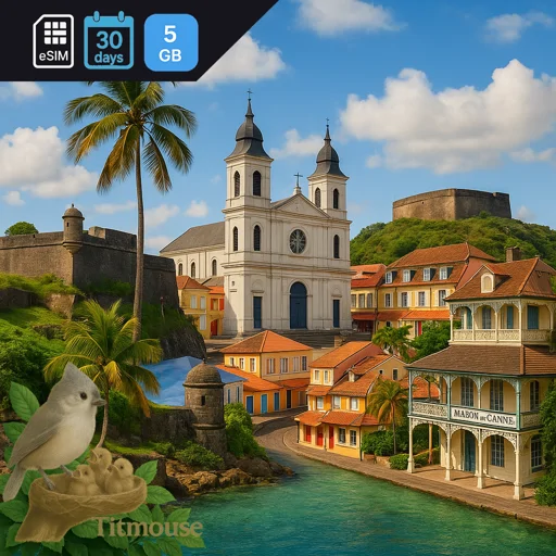 Guadeloupe - 5 GB - 30 Days