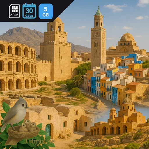 Tunisia - 5 GB - 30 days