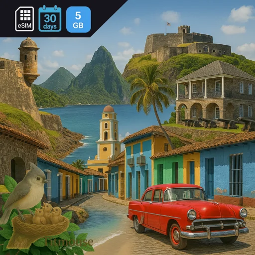 Caribbean Islands - 5 GB - 30 Days