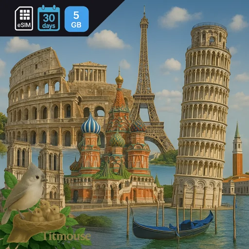 European Union and United Kingdom - 5 GB - 30 Days