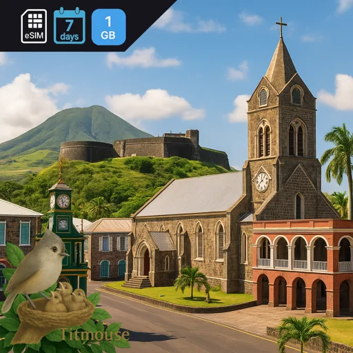Saint Kitts and Nevis - 1 GB - 7 Days