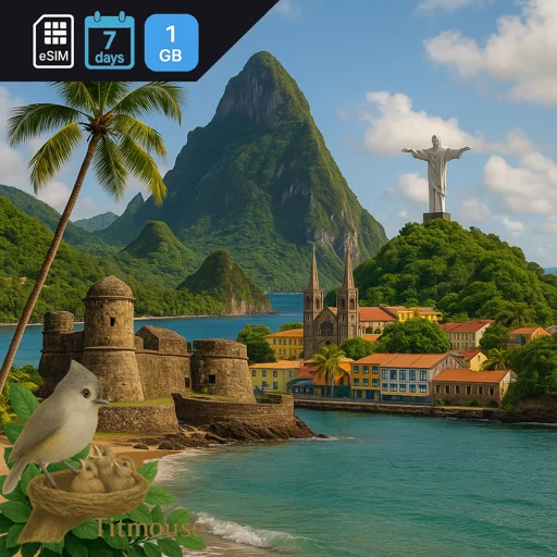 Saint Lucia - 1 GB - 7 Days