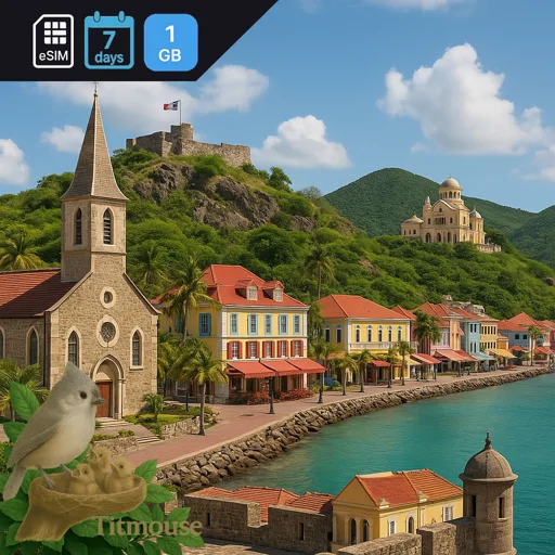 Saint Martin (French Part) - 1 GB - 7 days