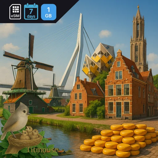 Netherlands - 1 GB - 7 days