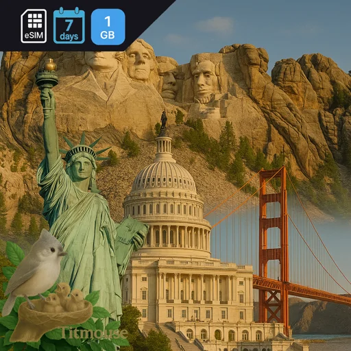 United States - 1 GB - 7 days