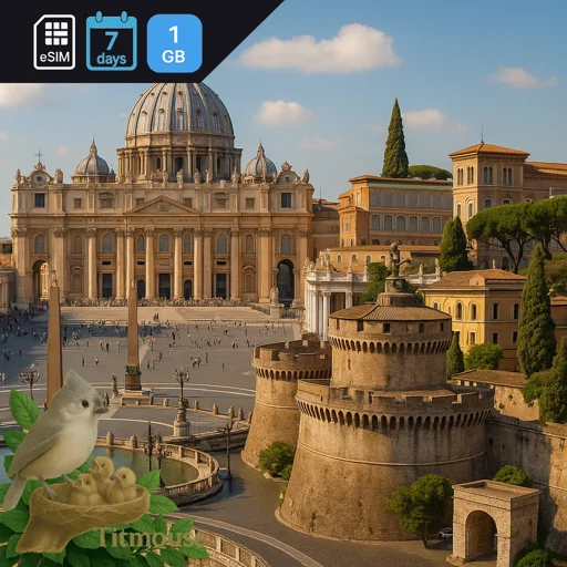 Vatican City - 1 GB - 7 days