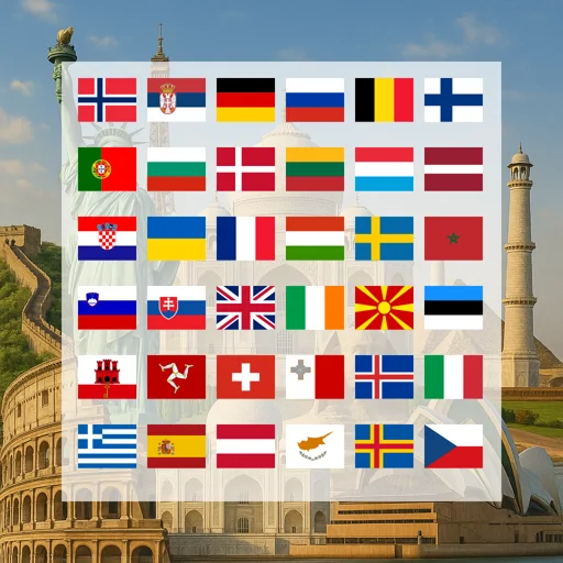 Europe (40+ areas) & Morocco 10GB 30Days