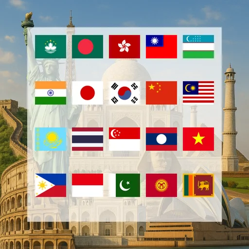 Asia (20 areas) 5GB 30Days