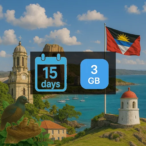 Antigua and Barbuda 3GB 15Days