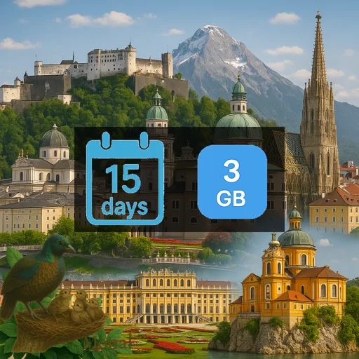 Austria 3GB 15Days