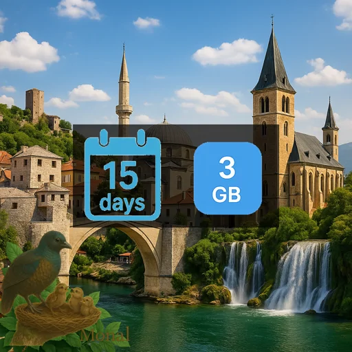 Bosnia and Herzegovina 3GB 15Days