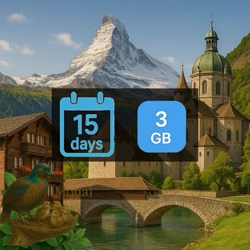 Switzerland 3GB 15Days