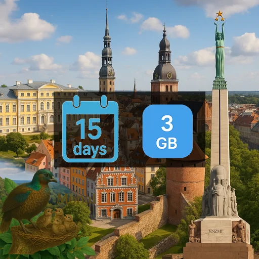 Latvia 3GB 15Days