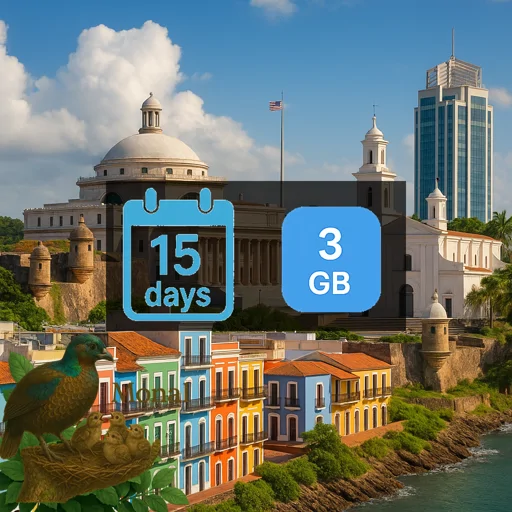 Puerto Rico 3GB 15Days