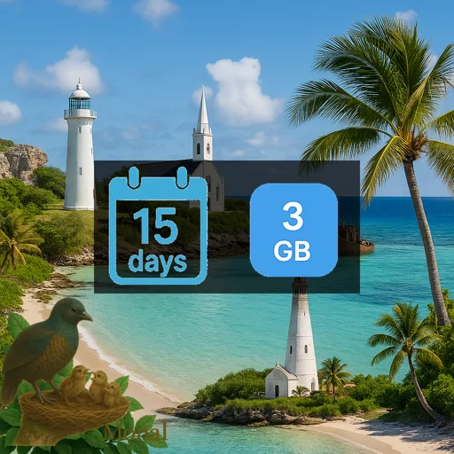 Turks and Caicos Islands 3GB 15Days
