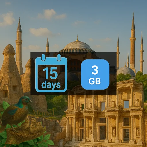 Turkey 3GB 15Days Premium