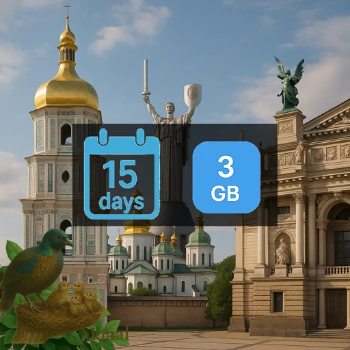 Ukraine 3GB 15Days