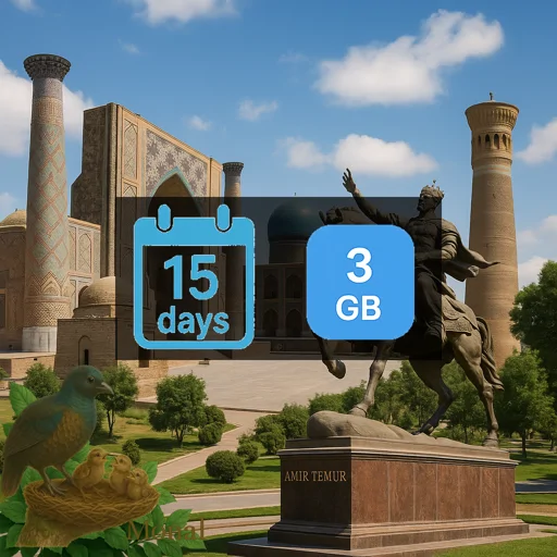 Uzbekistan 3GB 15Days