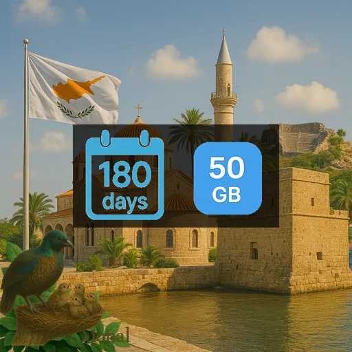 Cyprus 50GB 180Days