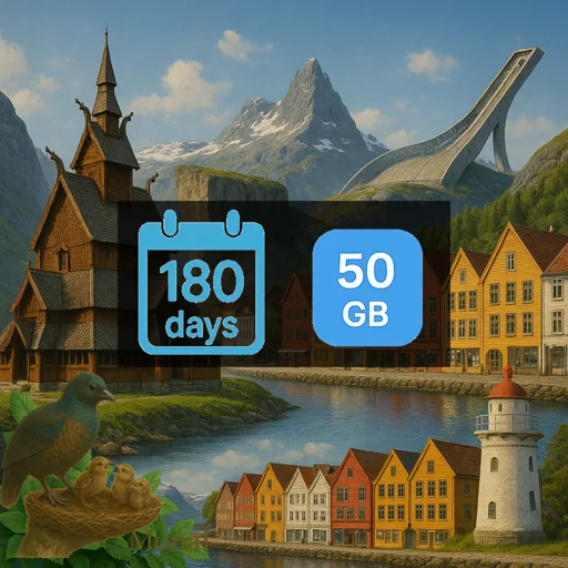 Norway 50GB 180Days