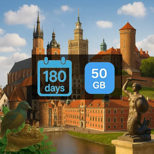 Poland 50GB 180Days