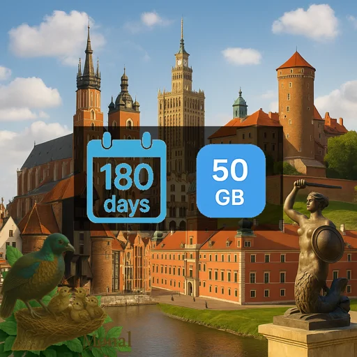 Poland 50GB 180Days