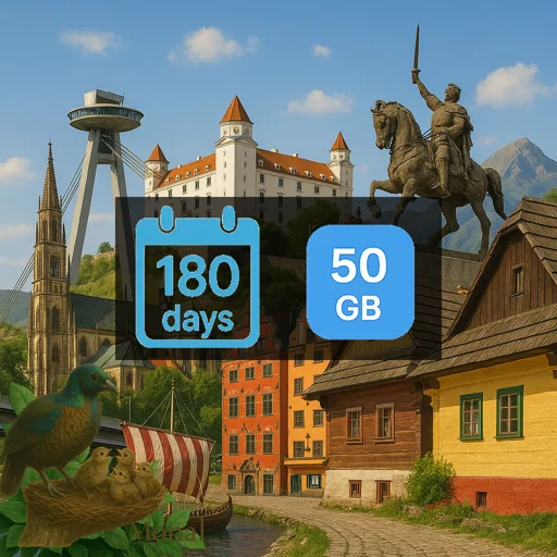 Slovakia 50GB 180Days