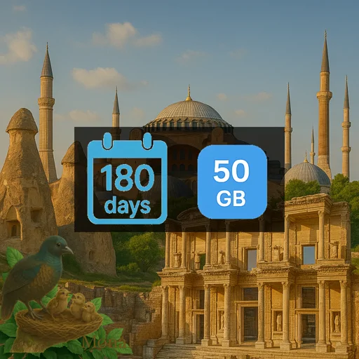Turkey 50GB 180Days