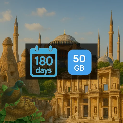 Turkey 50GB 180Days
