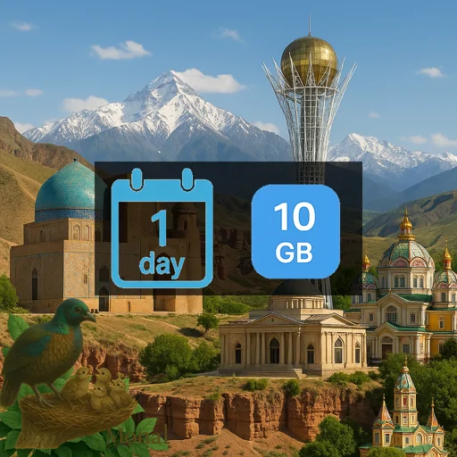 Kazakhstan 10GB/Day Unlimited