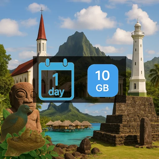 French Polynesia 10GB/Day Unlimited