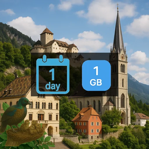 Liechtenstein 1GB/Day FUP1Mbps Unlimited