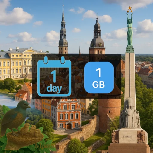 Latvia 1GB/Day FUP1Mbps Unlimited