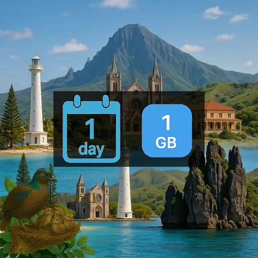 New Caledonia 1GB/Day FUP1Mbps Unlimited