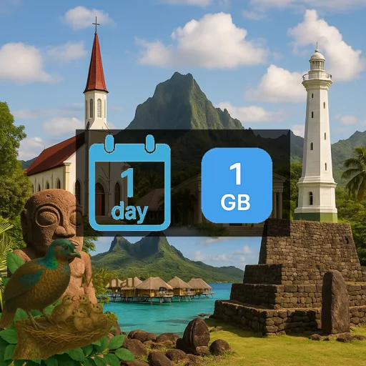 French Polynesia 1GB/Day FUP1Mbps Unlimited