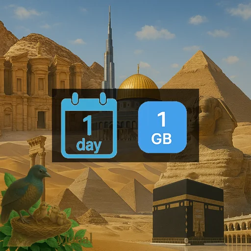 Middle East (5 areas) 1GB/Day FUP1Mbps Unlimited