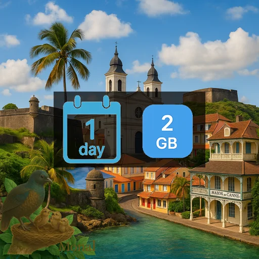 Guadeloupe 2GB/Day